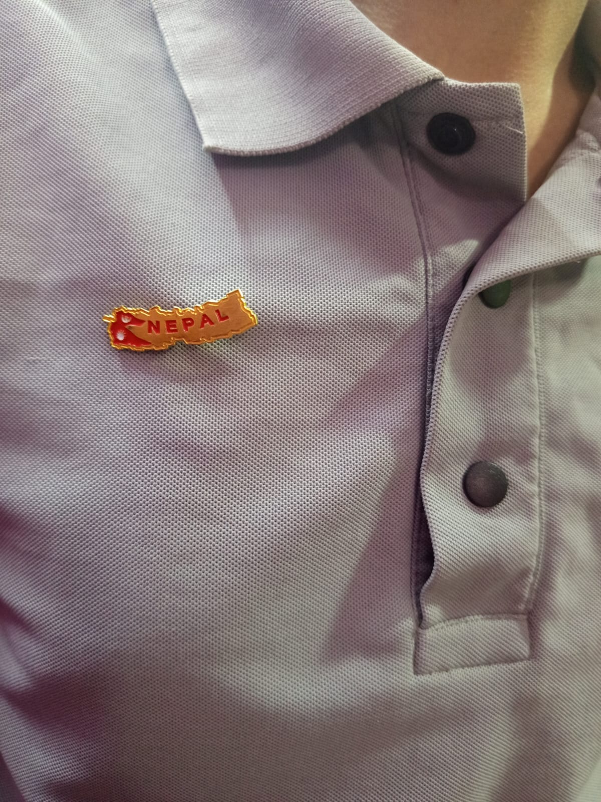 Nepal Map Badge With New Updated Map For Coat Tie Hats and Caps for Men 1Pcs