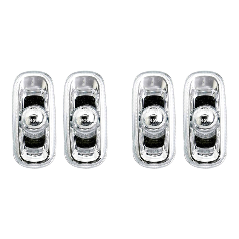 FORIDE 4x 8E0949127 Side Turn Signal Light Housing Turn Signal Front Side Marker Light Housing for A4 S4 A3