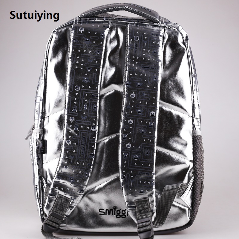 Sutuiying Spot Australian Smiggle Backpack Creative Silver Gaming Stationery Luxury Box Student Backpack Reduced Load Handbag Set Birthday Gift
