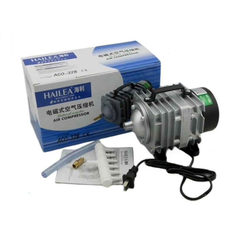HAILEA 60 Watt Electrical Magnetic Air Compressor Pump For Oxygen In Aquarium Fish Tank Pond AOC-328