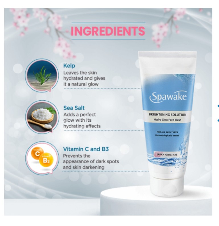 Spawake Brightening Solution Hydro Glow Face Wash 100Gm
