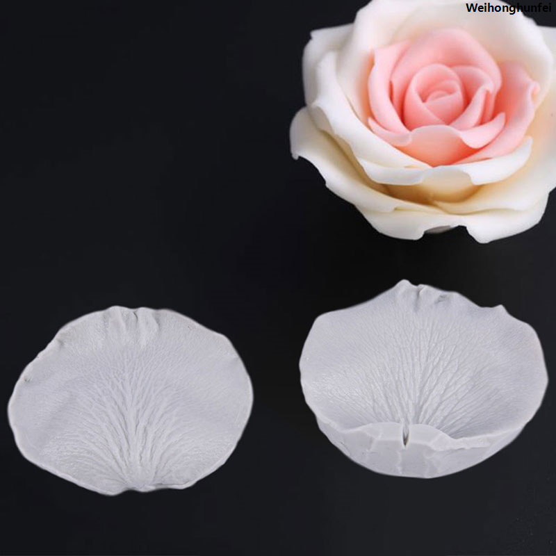 WeihonghunfeiBargain price New Rose Petals Veiner Sugar Tool Meridians Flower Silicone Cake Mold Sugar tool YANXING