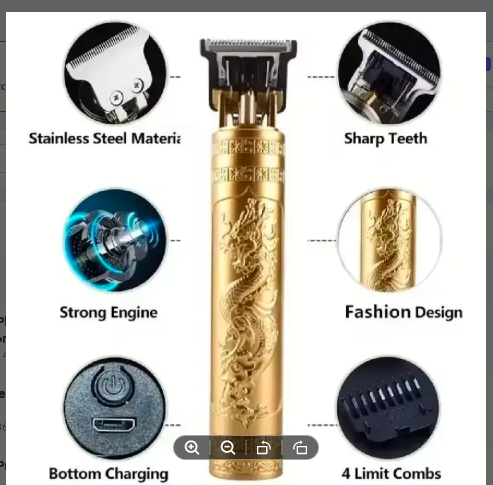 Vintage T9 Electric Hair Clipper Professional Hair Trimmer For Men