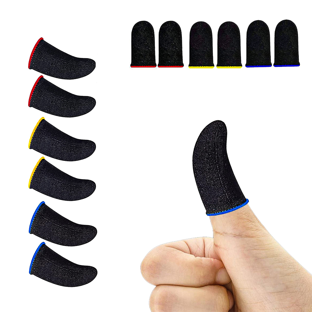 PUBG / Free Fire Mobile Game Controller Sweat Proof Finger Sleeves Cots
