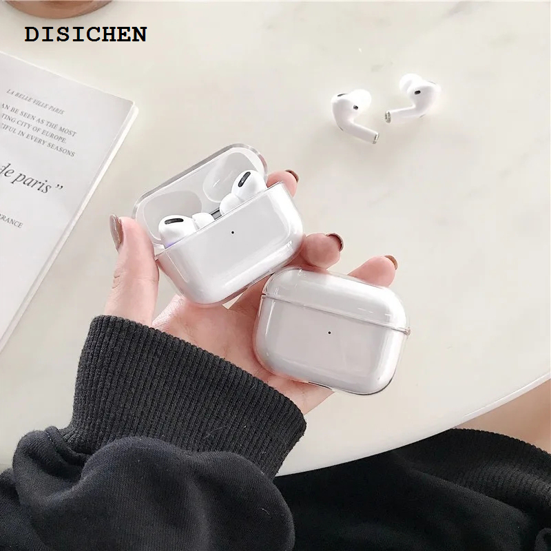 DISICHEN Luxury Transparent Hard Case for Airpods Pro 2nd generation Bluetooth Headphone Charging Bags for Apple Air pods 3 2 1 Protective Case