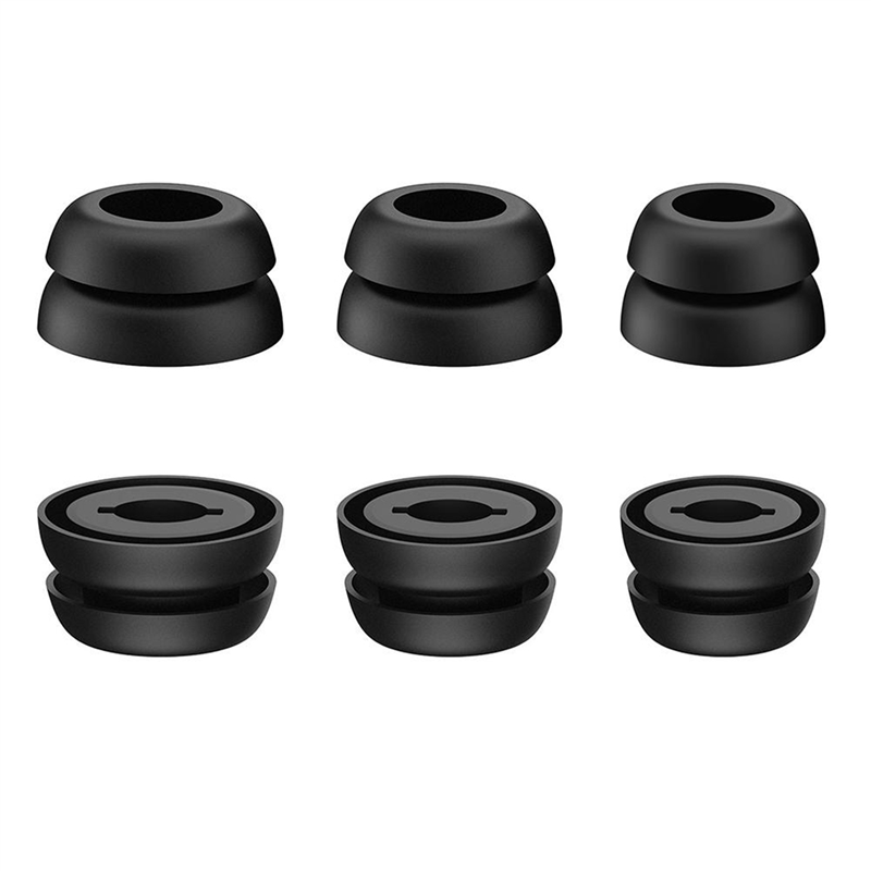3 Pair Silicone Earbuds Galaxy Buds Pro Headphones,Black