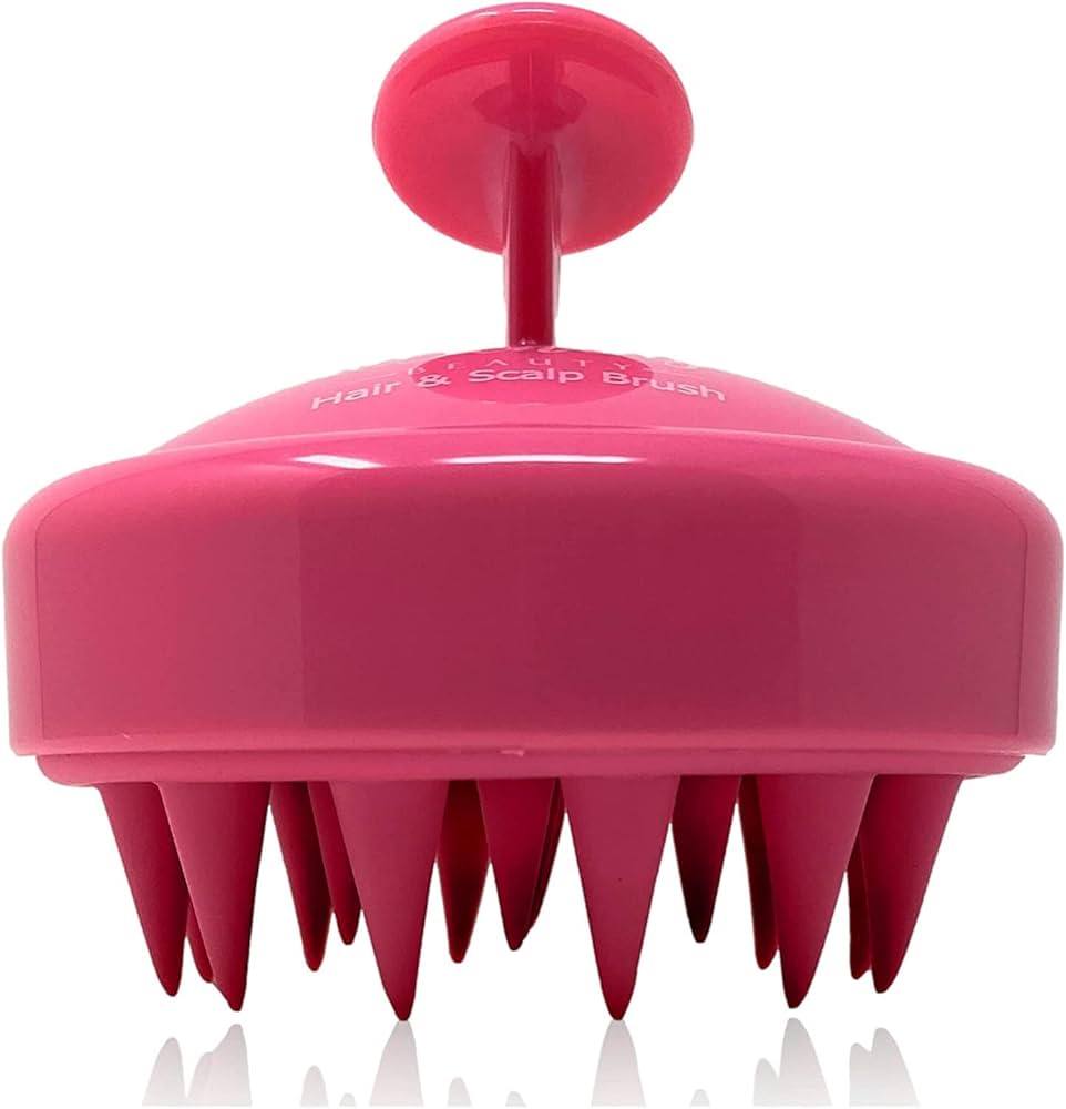 Head Scalp Shampoo Massage Brush with Soft Silicone Bristles