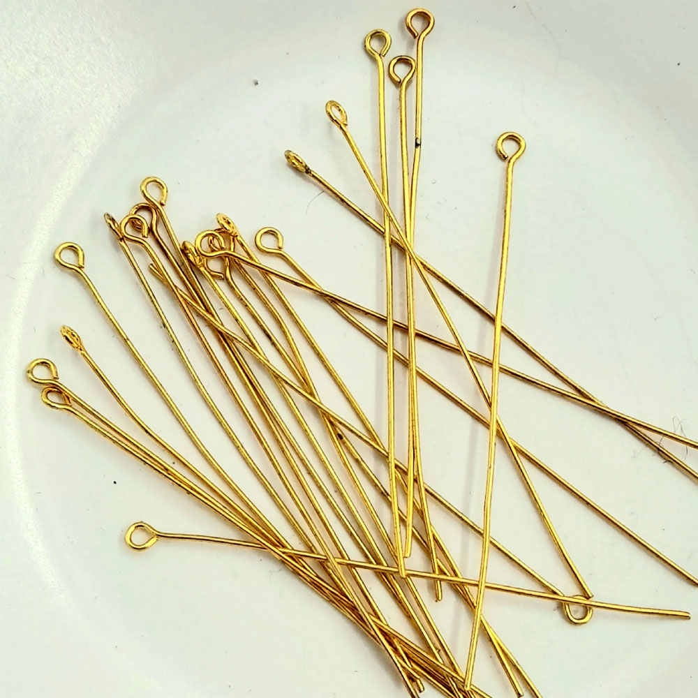 Stainless Steel Gold Eye Pins For Jewelry Crafts