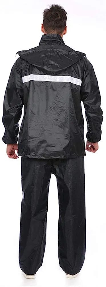 Durable Waterproof Double Layer Rain Wear Coat Men's Rain Jacket Trouser Rain Suit Raincoat