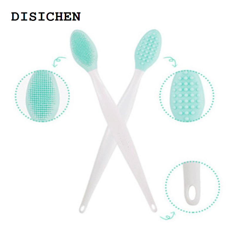 DISICHEN New style Beauty Skin Care Wash Face Silicone Brush Exfoliating Nose Clean Blackhead Removal Brush Tool With Replacement head