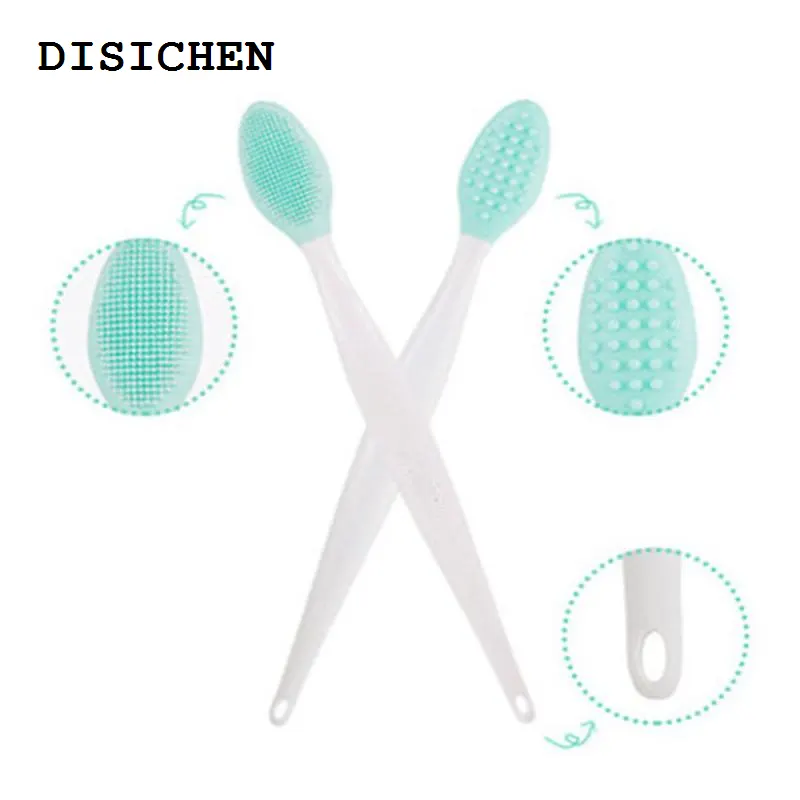 DISICHEN New style Beauty Skin Care Wash Face Silicone Brush Exfoliating Nose Clean Blackhead Removal Brush Tool With Replacement head