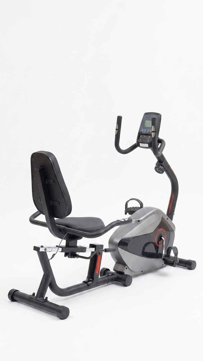 Body Gym Recumbent Magnus R2 Fitness Exercise Bike With 8 Level Magnetic Resistance | Stationary Gym cycle | exercise cycle for home use