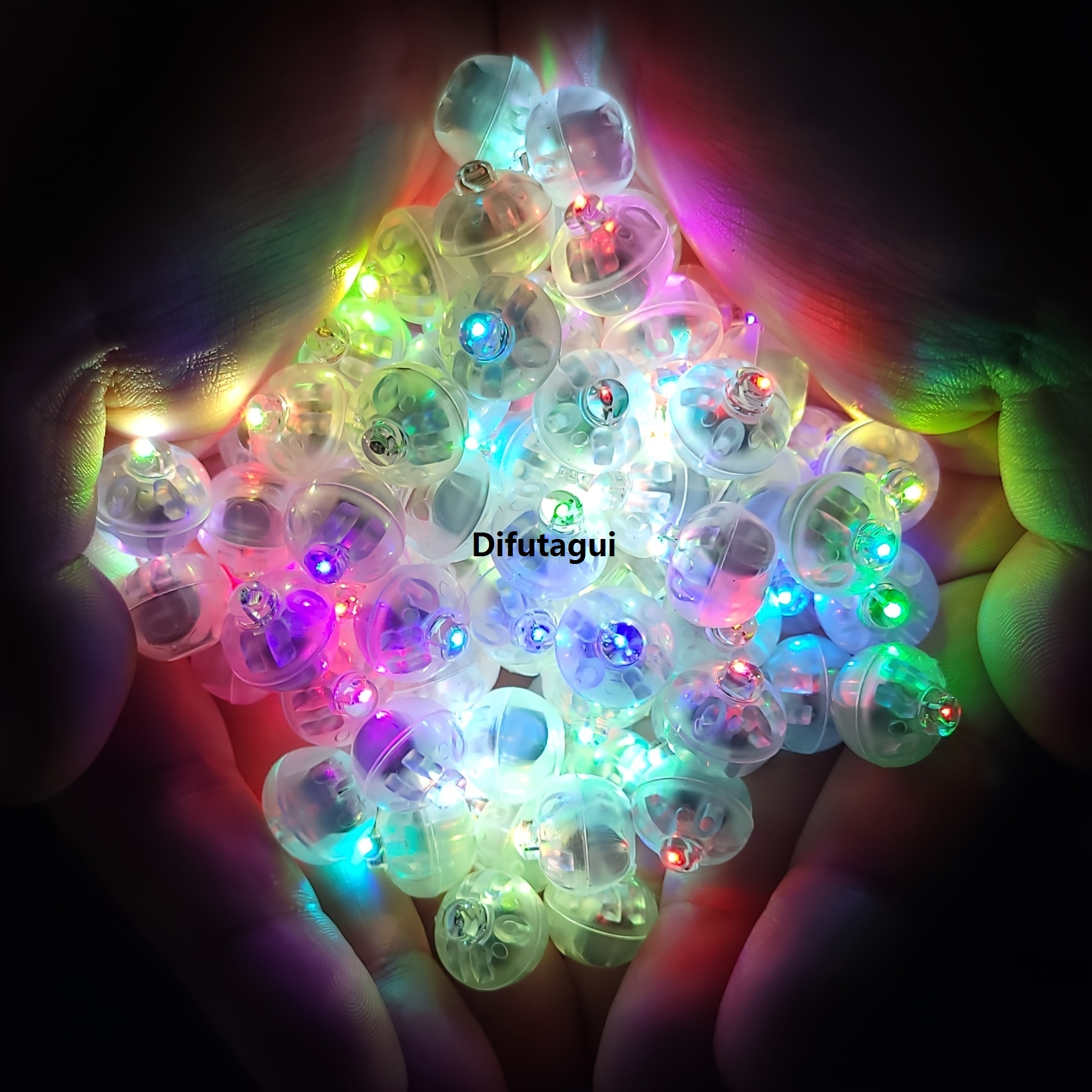 2025 NEW 50pcs LED Balloon Light Tiny LED Light Mini Round LED Ball Lamp Waterproof Flash Tumbler Ball Lamp for Wedding Birthday Party