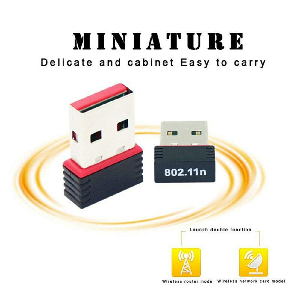USB 2.0 Wireless 802.11N 150 Mbps Nano Wifi Network Adapter Dongle Receiver Network Lan Card Transmitter With Cd Drivers