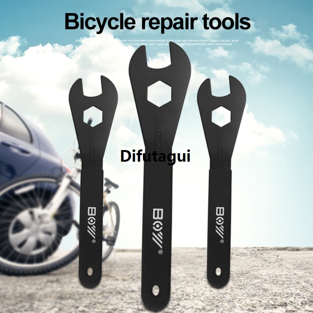 Difutagui 1 PC 2mm Bicycle Hub Cone Wrench 13/14/15/16/17/18/19mm Original Open Cone Wrench Bicycle Wheel Axle Pedal Repair Tool