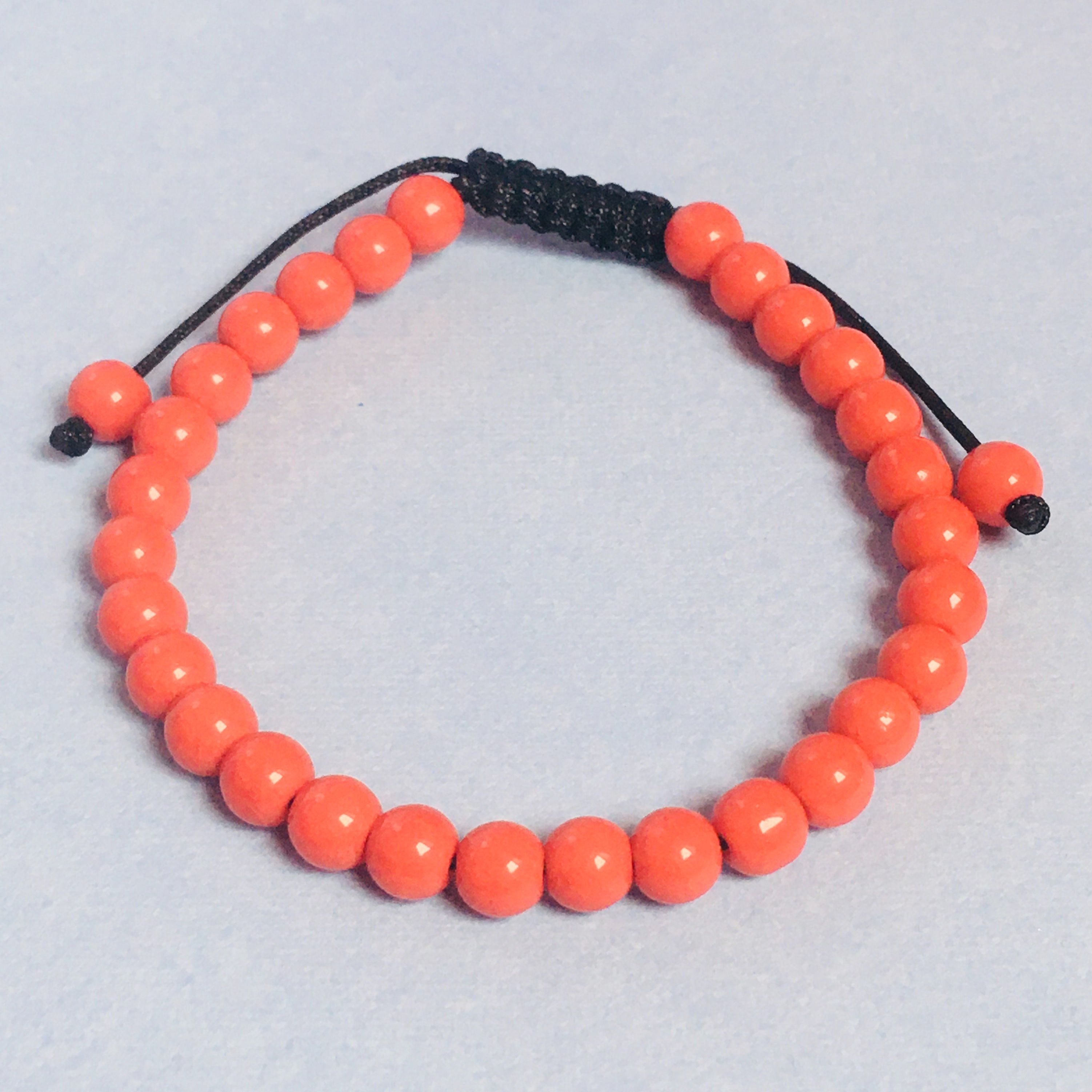 Beaded 6MM Bracelet Adjustable Thread Handmade Unisex Stylish Fashion Jewelry Daily Wear Gift Minimalist Friendship Bracelet Comfortable Design Nepal