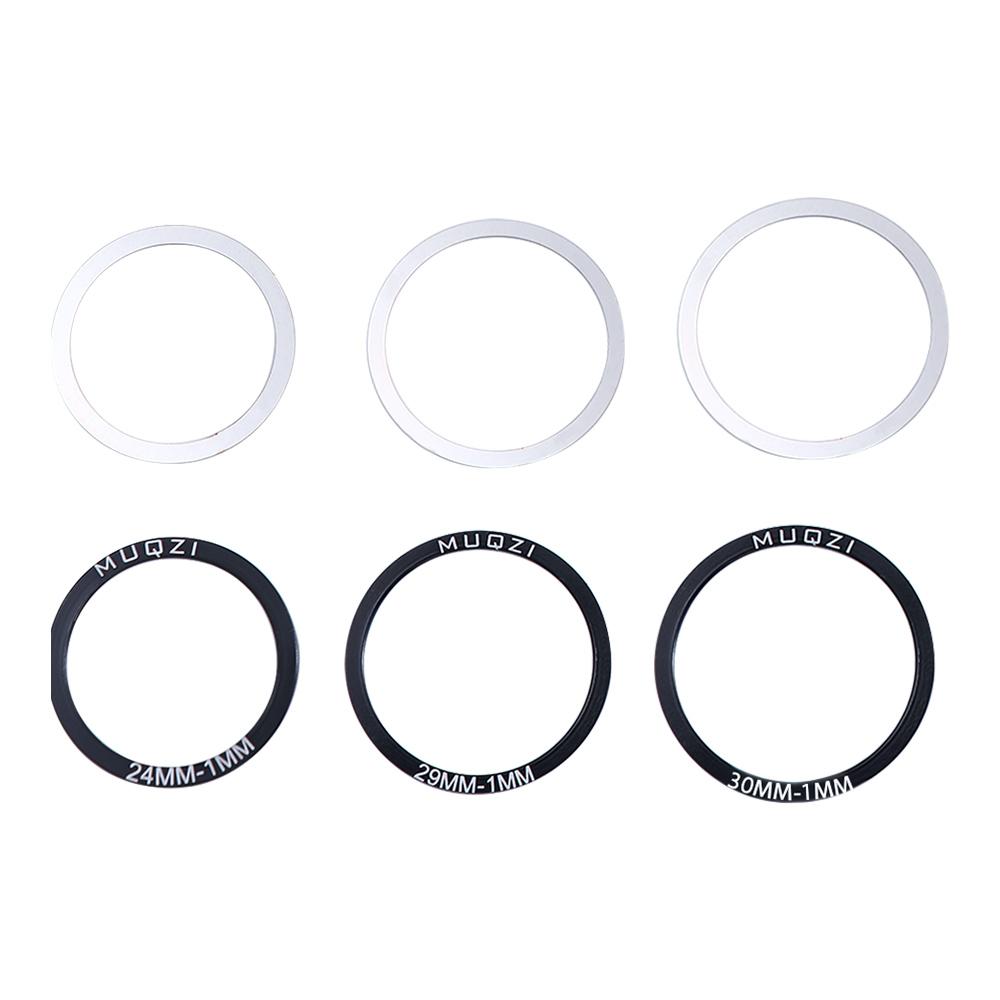 Road Bike 24/29/30mm Bicycle Accessories Bicycle Axle Washer Bicycle Crankset Gasket Bike Axis Parts Tool Bottom Bracket Steel Spacer Crankset Bottom Spacer Bike Bottom Bracket Washer Crankset Washer