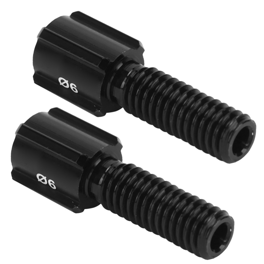 10PCS Durable Black Brake Cable Adjuster Easy Installation Aluminium Alloy Brake Cable Screw Brake Lever Adjusting Barrel Cycles Accessories