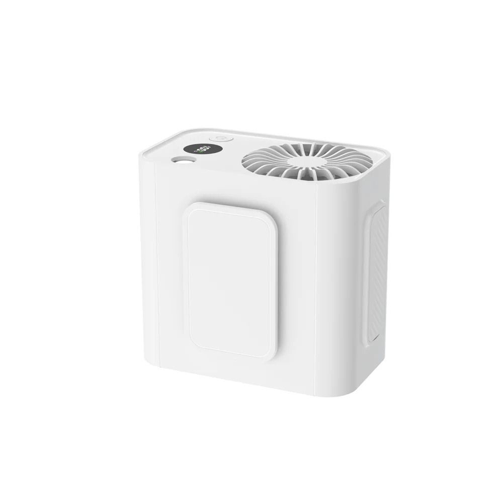 Mini 3600mAh Waist Mounted Fan Flashlight Anti Drop Shock Waist Clip on Fan Handheld Cooling Hanging Neck Fan Sports