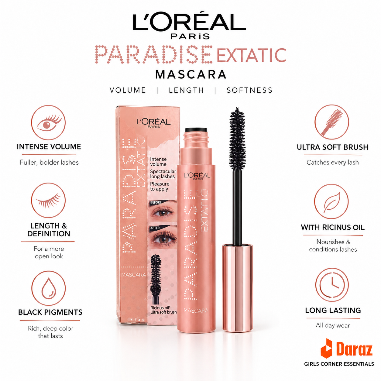 Loreal Lash Paradise Intense Volume Mascara 6.4ml