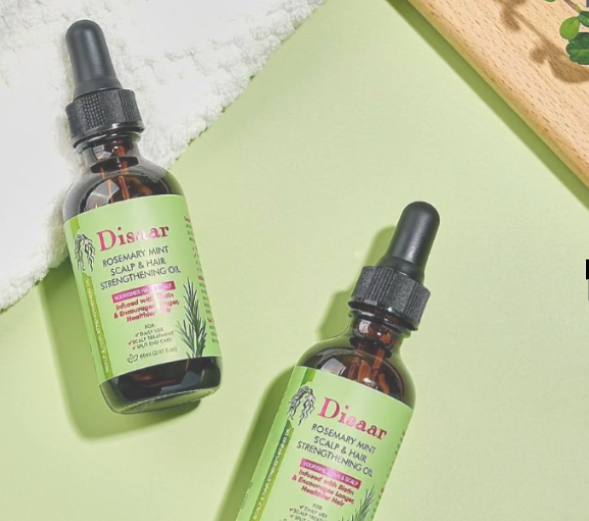 Disaar Rosemary Mint Scalp & Hair Strengthening Oil - 60ml - Refresh, Revitalize & Restore Your Hair’s Natural Strength with Powerful Herbal Infusion- 1 Piece / 1 Bottle