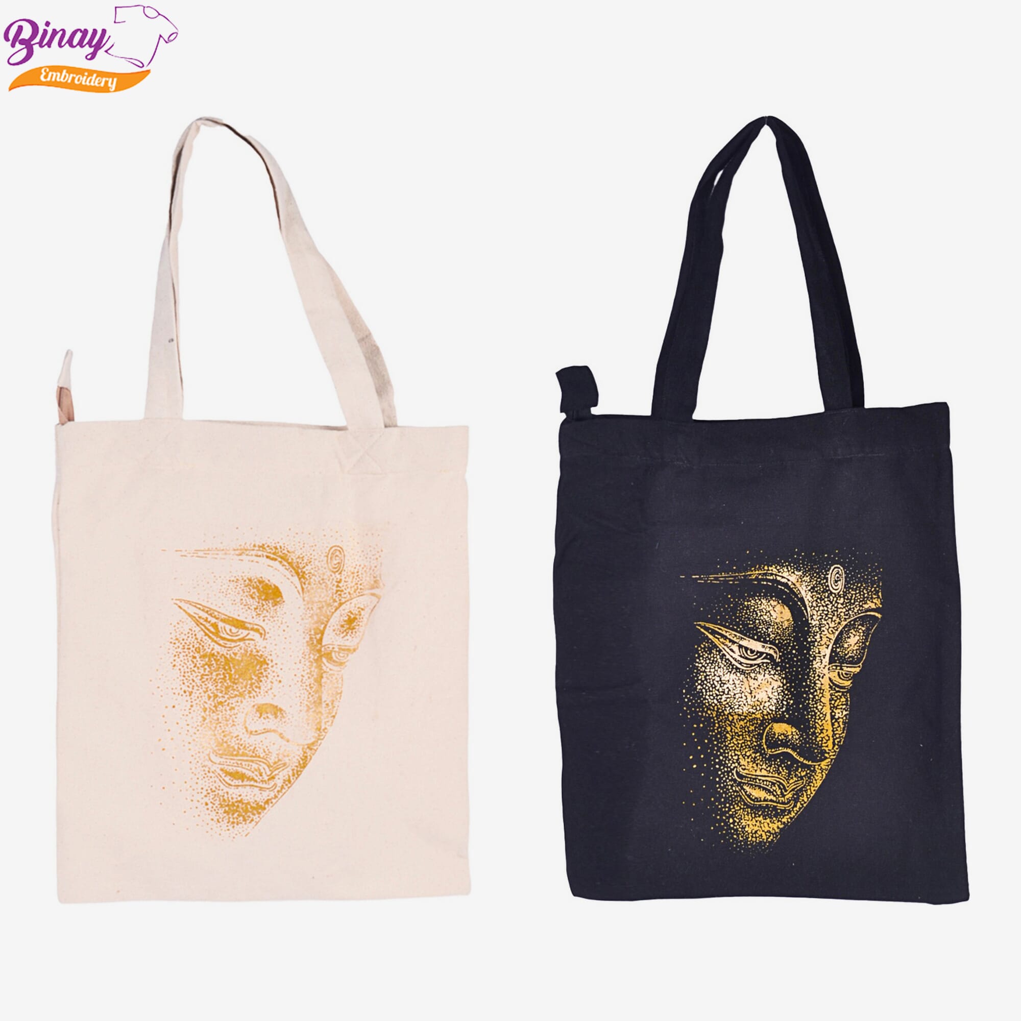 Binay Embroidery Tote Bag Combo Pack Of 2 Pcs For Women- Fashion | Bags | Tote Bags For Women | Side Bags | Shoulder Bags |
