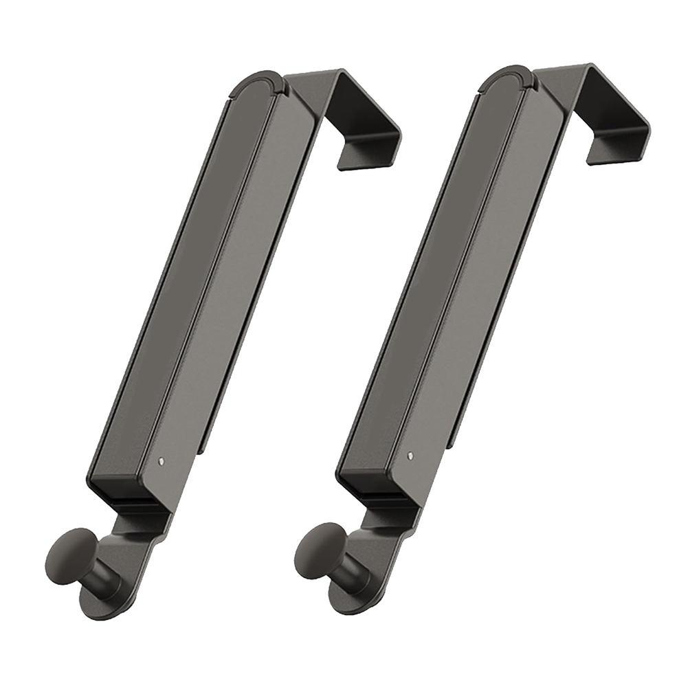 (GGBR) Folding Clothes Drying Rack, Door Hook Clothes Hanger, No Need to Hit the Clothes Hanger, Portable & Foldable Black