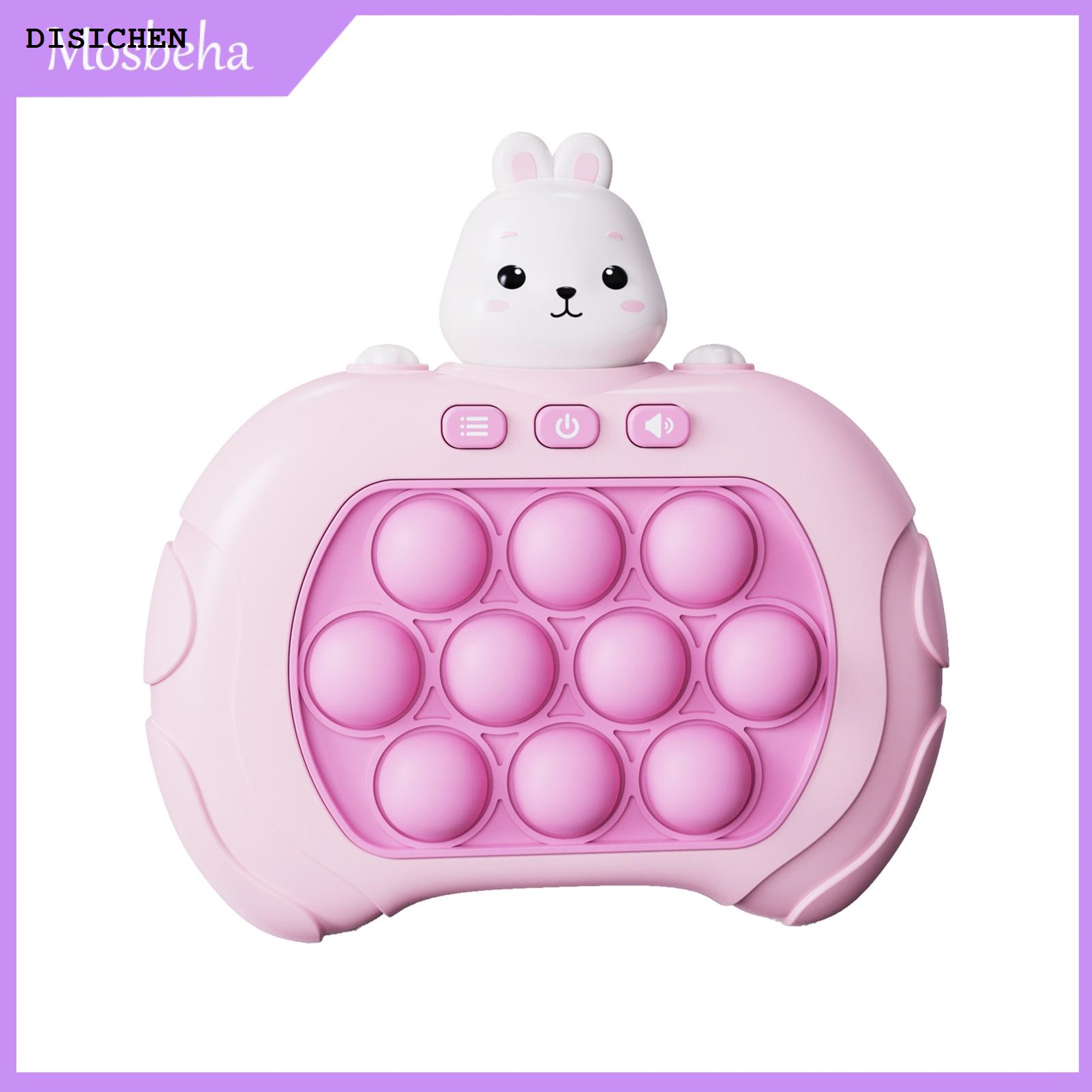DISICHEN New Mosbeha Stress-relieving Toy for Kids Interactive Push Bubble Game Console for Kids Stress Relief Toy with 4 Modes Fun Reaction Training Games Perfect Birthday Gift for Boys Girls Sensory for Children
