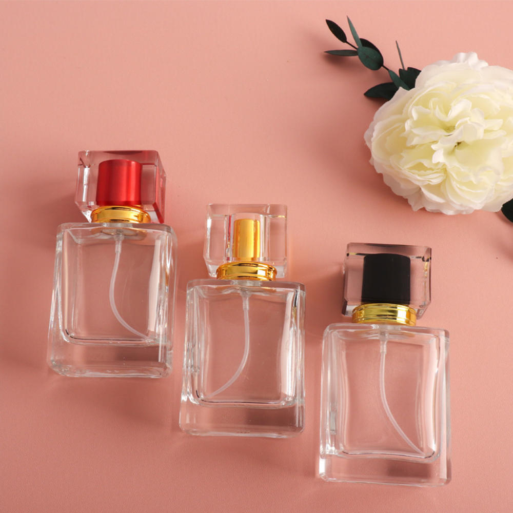 50ml glass Transparent Large capacity Spray Empty Travel-sized bottle for Cosmetics Beauty products Fragrance Travel essentials and wo