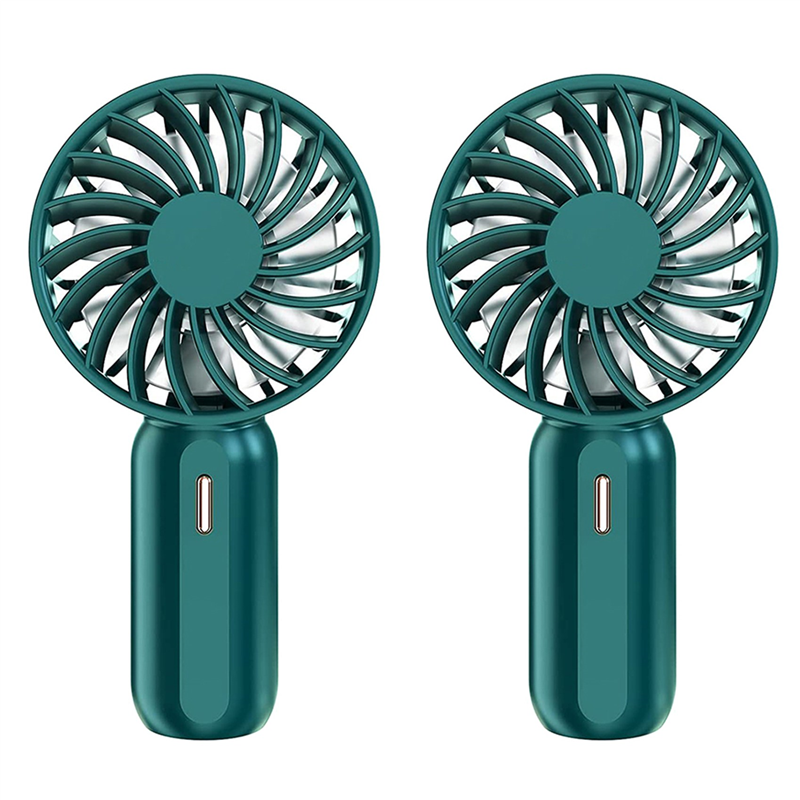 2X Handheld Fan,Personal Portable Hand Fan with Rechargeable Battery,Cooling Fan with 3 Adjustable Speed, for Kids,Home