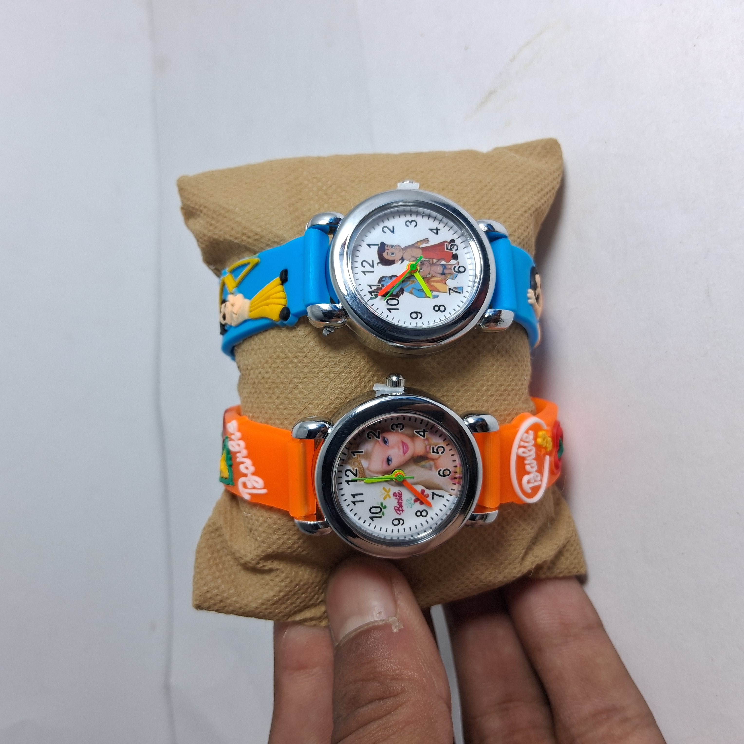 Kids Superhero & Action Watch Combo - Barbee And Chota Bheem 10 Set Watch For Kids