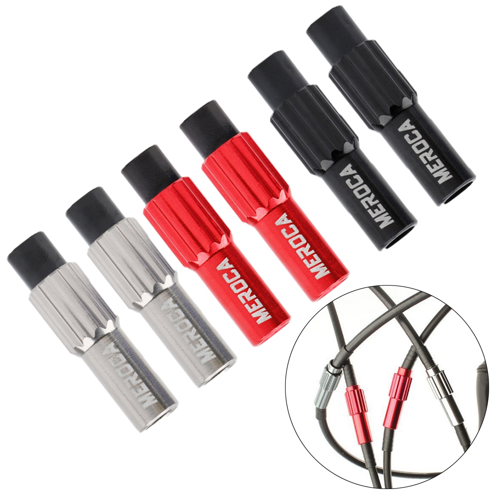 2pcs 3 Colors MTB Bikes Regulator Micro Adjustable Screws Road Bike Shifter Cables Line Parts Shift Connector