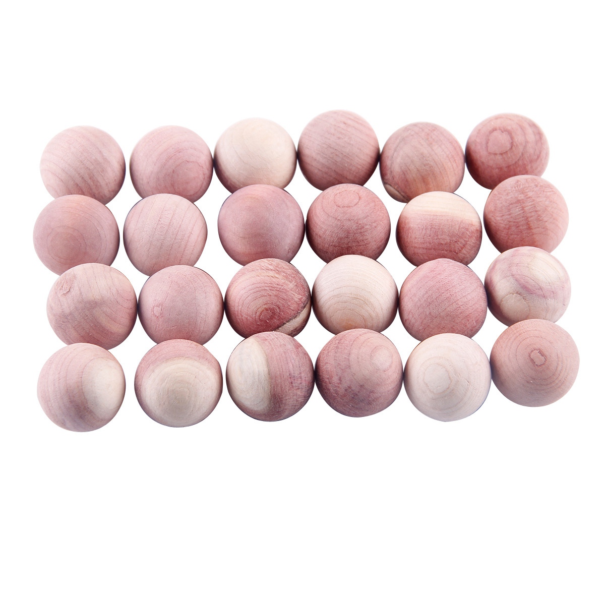 24Pcs Natural Cedar Balls Aromatic Red Cedar Wooden Balls