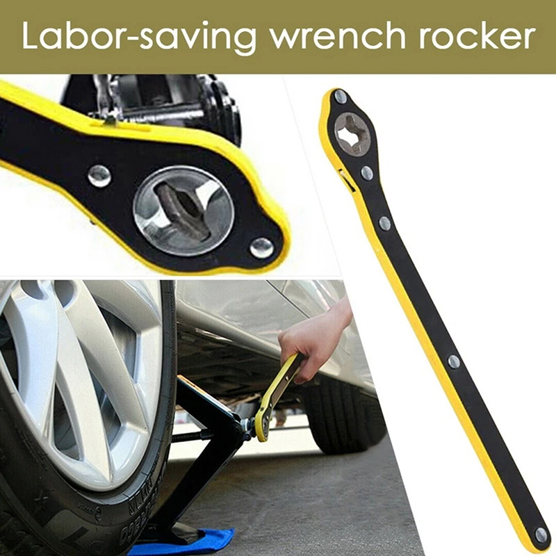 New specials Jack Ratchet Wrench Scissor Garage Tire Wheel Wrench Handle Labor-Saving Wrench A JUE