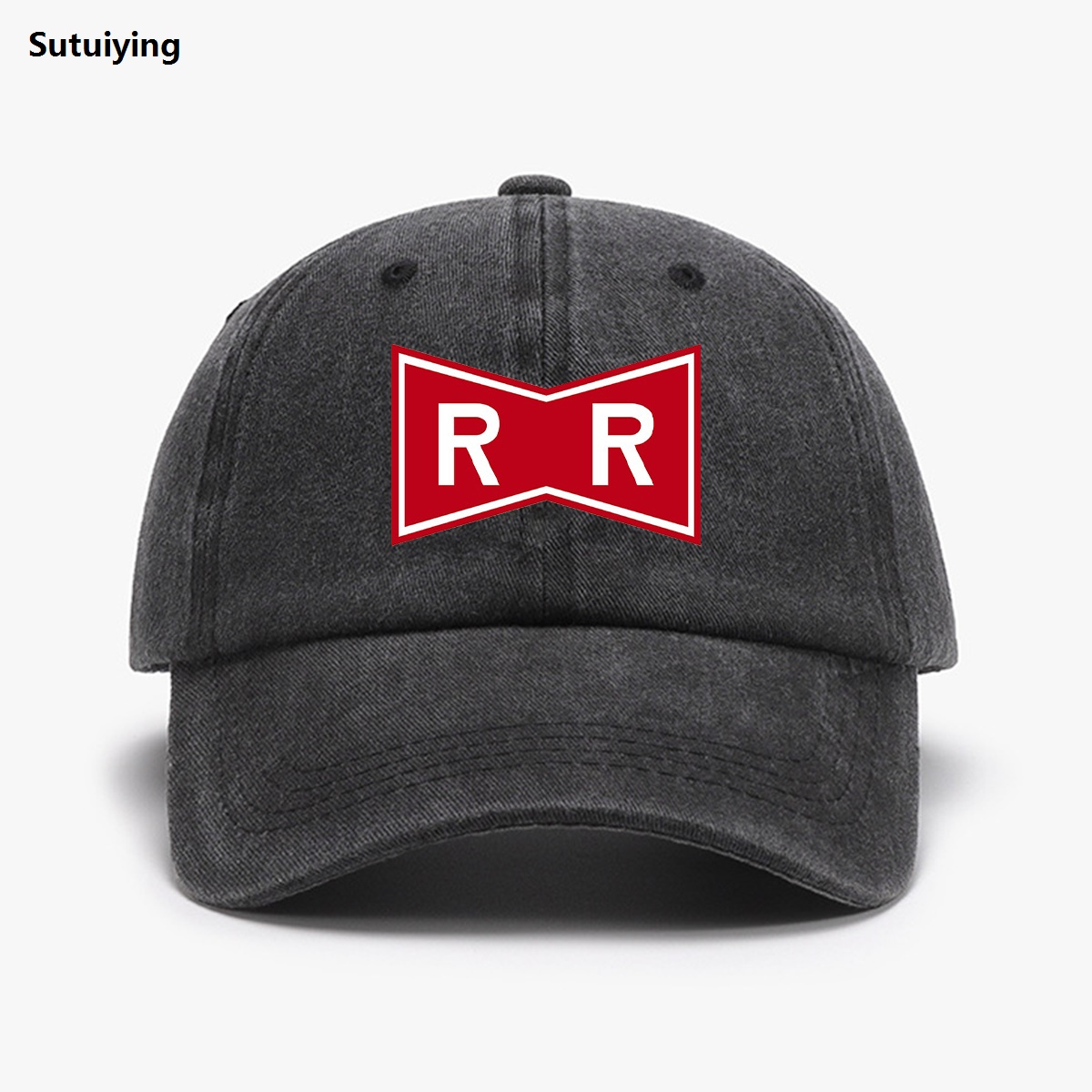 Sutuiying 1pc Printed Baseball Cap Unisex Retro Washed Distressed Sun Hat Outdoor Fashion Accessory Hat for Men Women