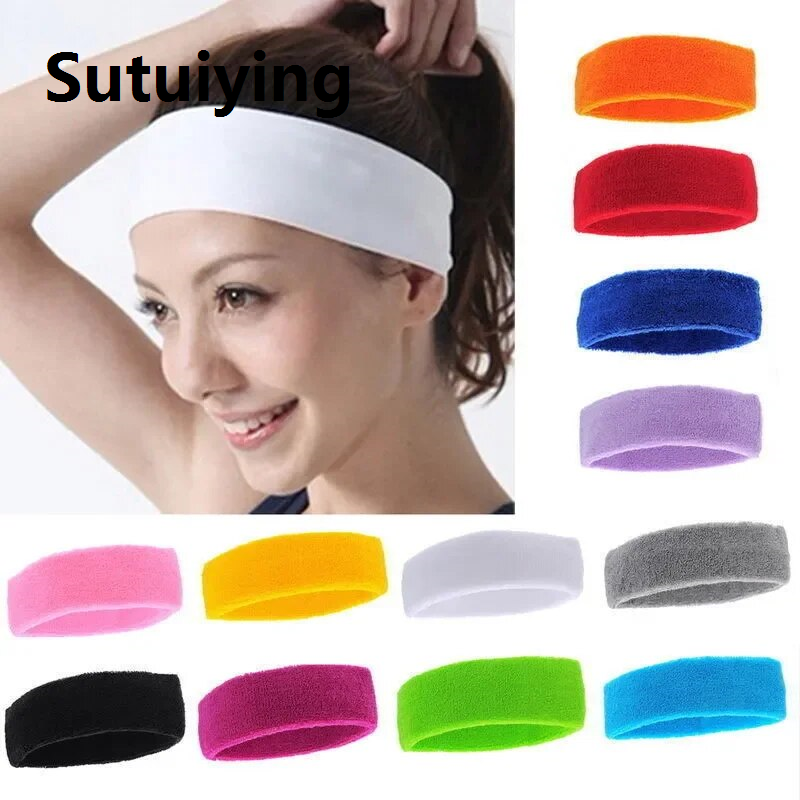 Sutuiying door stopper rubber Sports Headband for Men Strong Elastic Fitness Basketball Headband Soccer Accessories Sport Men's/women's Yoga Headbands Running