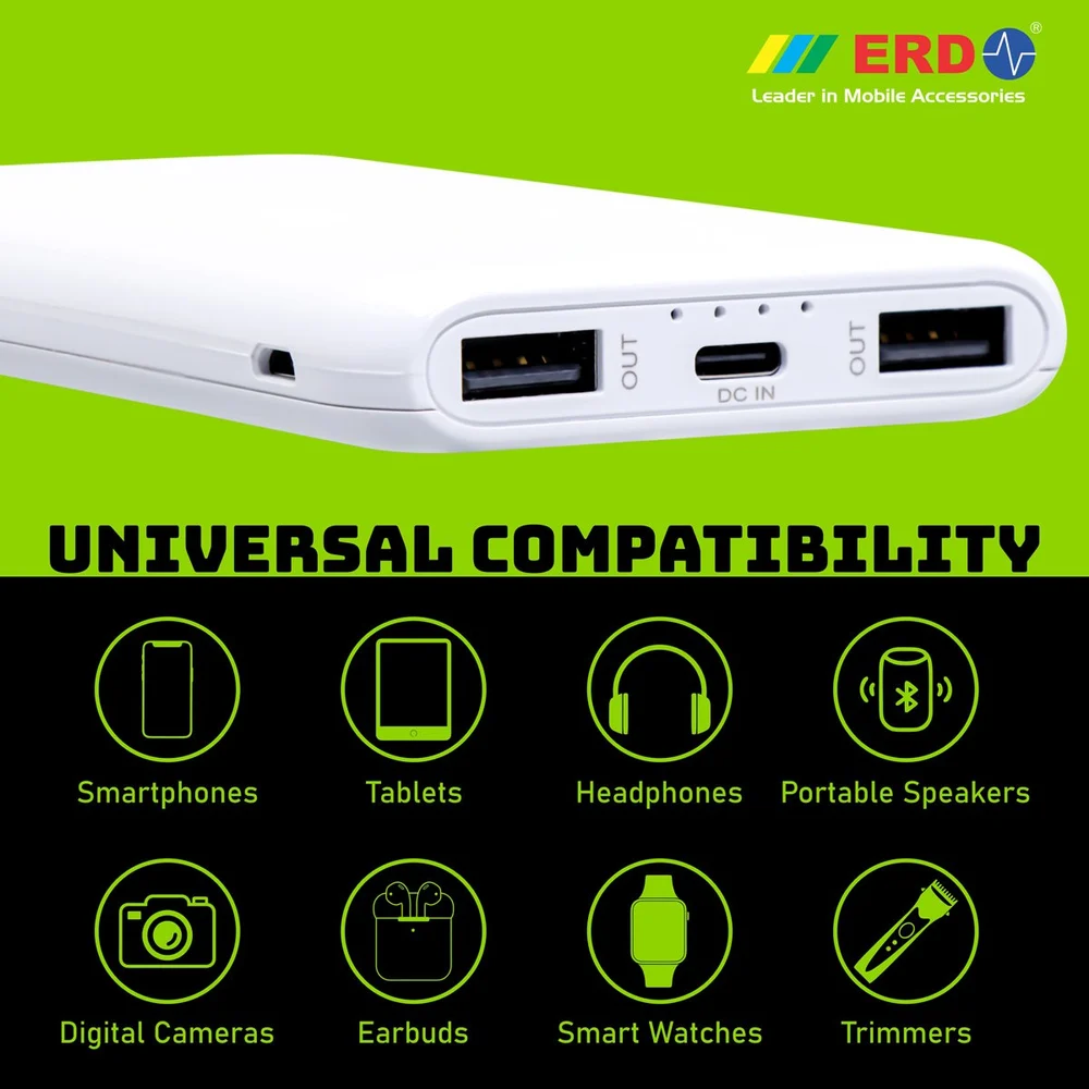 ERD Fast 20000 mAh Power Bank ERD PB029 Powerful Fast Charging