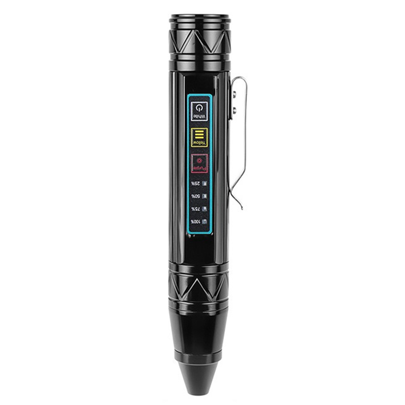 Fluorescent Marker 1366 Pen UV Flashlight Stepless Dimming Light Portable Money Detector Lamp Torch Lantern Mineral Cat