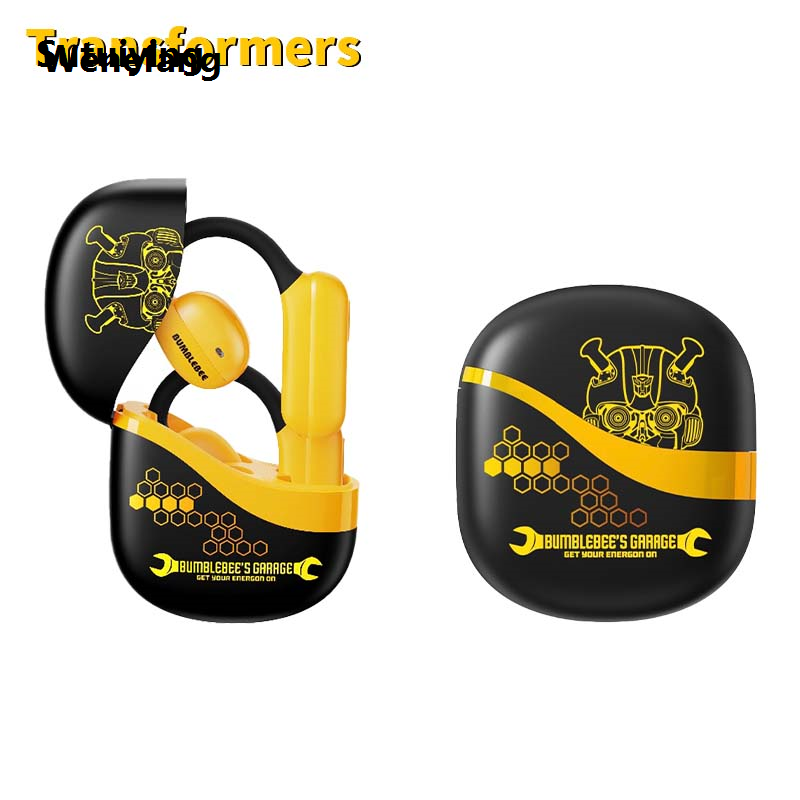 Wenefang Sutuiying TRANSFORMERS TF-T21 Bumblebee Wireless Bluetooth Ear Hook High Luxury Portable Quality Sport Earphones Low Latency Headphones Gaming Earbuds