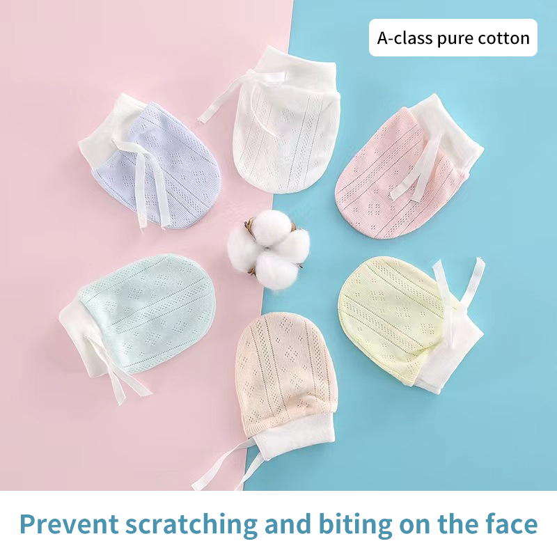 Accessories: Baby Gloves Protection, Face Protection, Anti-Scratch Baby, Month 0, Baby Breathable, 1 Pair of Thin Gloves, Newborn - 12 Gloves, Bayline