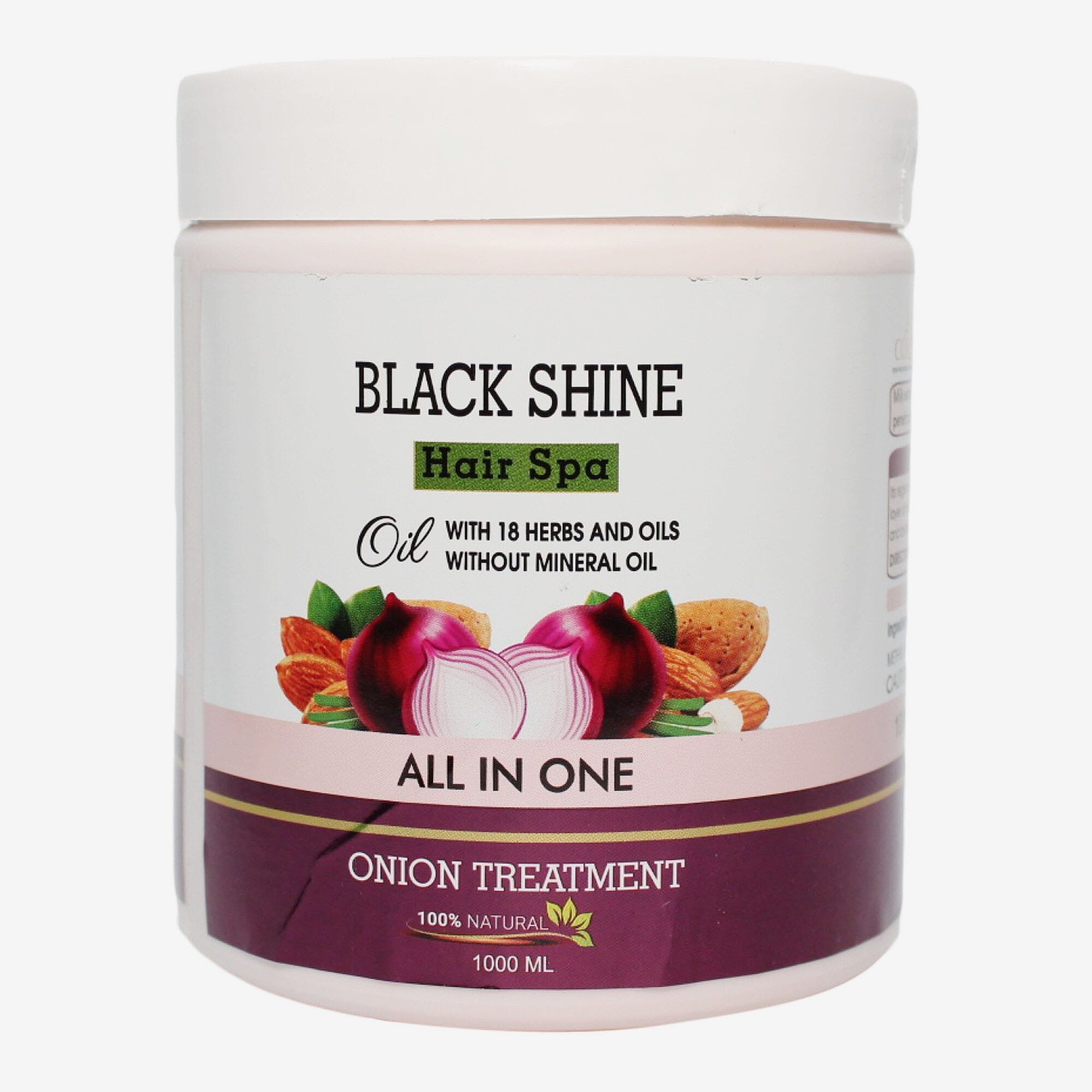 Black Shine All In One Onion Treatment Hair Spa With 18 Herbs And Oil 1000ml