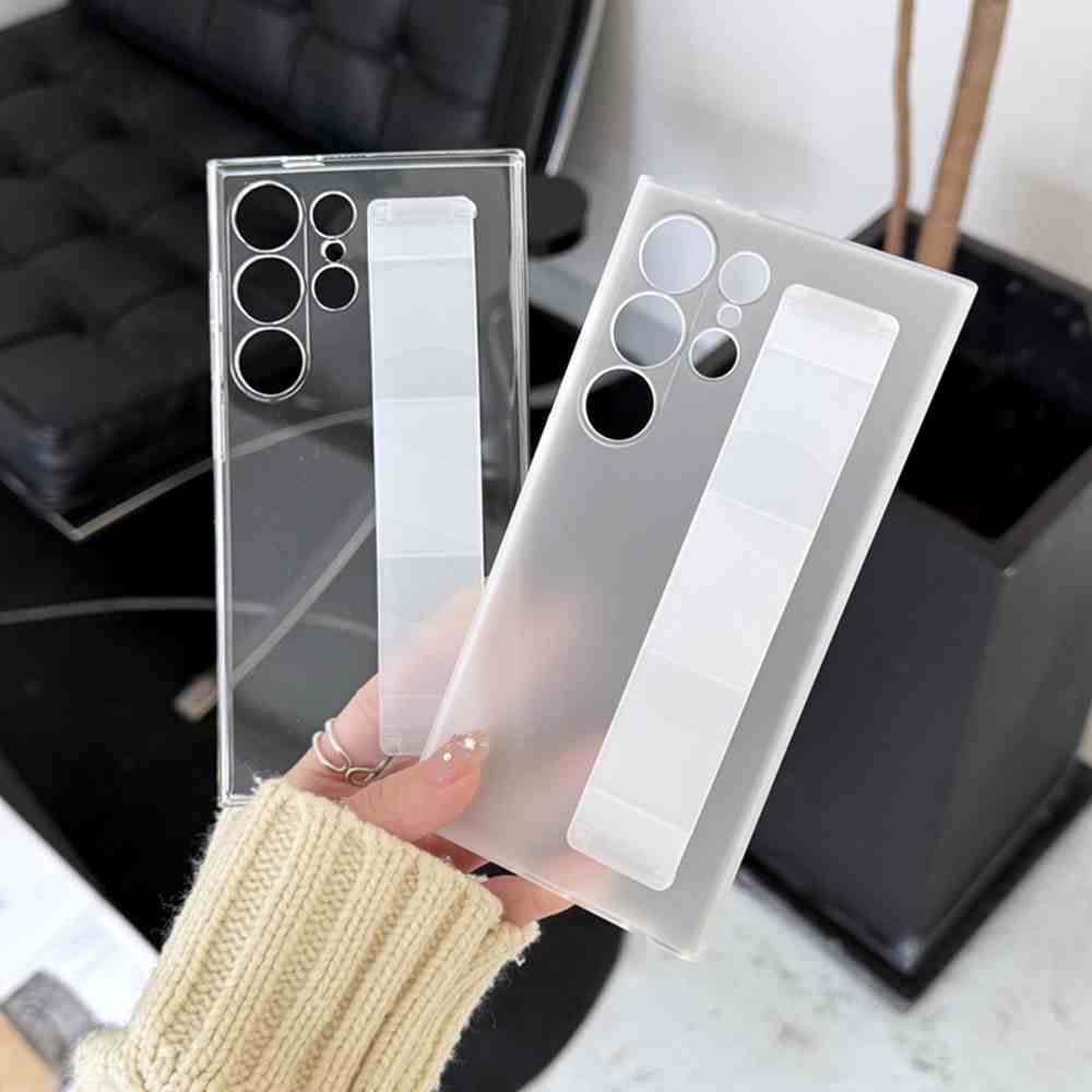 HODON Luxury Silicone Matte Wristband Case For Samsung Galaxy S26 S25 S24 S23 Ultra S24 Plus Cases Wrist Strap Shockproof Protection Hard Back Cover