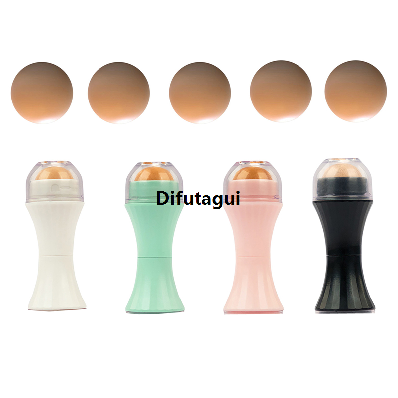 Difutagui New Small Waist Face Oil Absorbing Roller Volcanic Stone Blemish High Quality Remover Face T-zone Oil Removing Rolling Stick Ball Summer Shiny