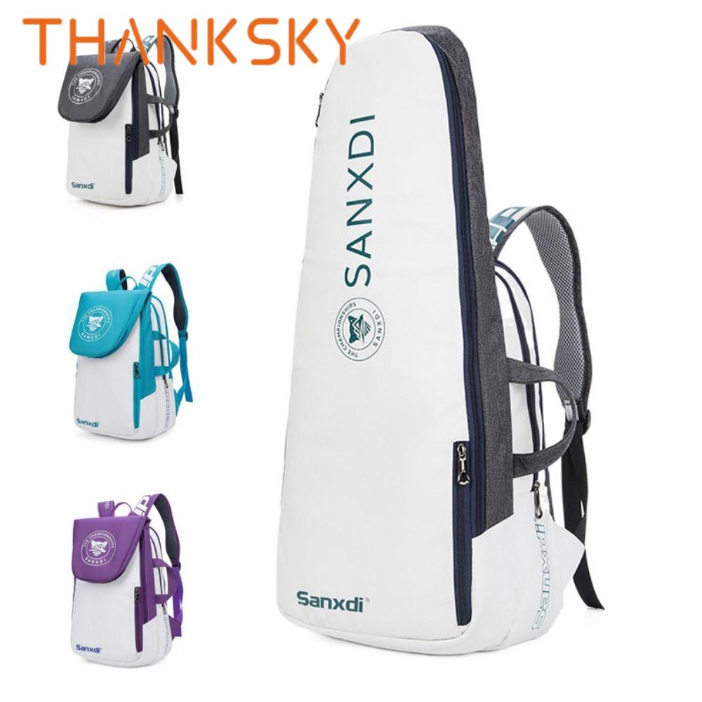 Foldable Tennis Paddle Backpack creative Large Capacity Tennis Bag Waterproof Expandable Badminton Racket Bag Badminton Supplies