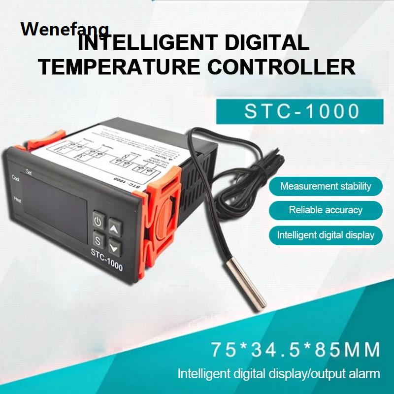 Wenefang STC-1000 Digital Temperature Controller Thermostat for Incubator New Refrigerator Thermoregulator Relay Heating Cooling 12V 24V 110V