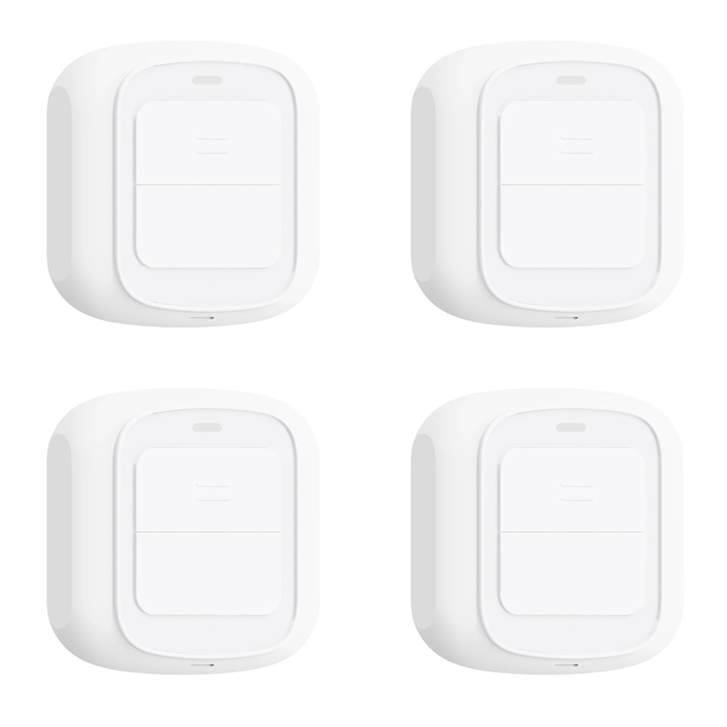 fasdaga 4X Tuya WiFi Button Scene Switch Wireless Smart Light Wall Switch Low Power Consumption No Wiring for One Tap to Run