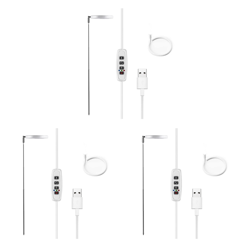 2X LED Plant Grow Light Strips, Full Spectrum Grow Lights for Indoor Plants with Auto On/Off 3/9/12H Timer, 192 LEDs