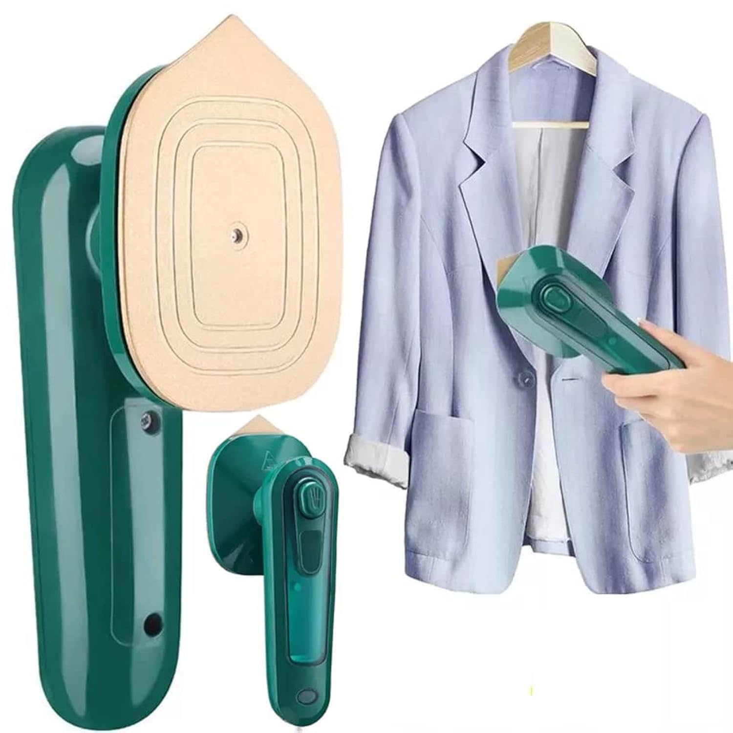 Portable Travel Steamer for Clothes, Handheld Mini Iron, Dry & Wet Ironing, Small Size Suitable for Outing & Home MULTICOLOR