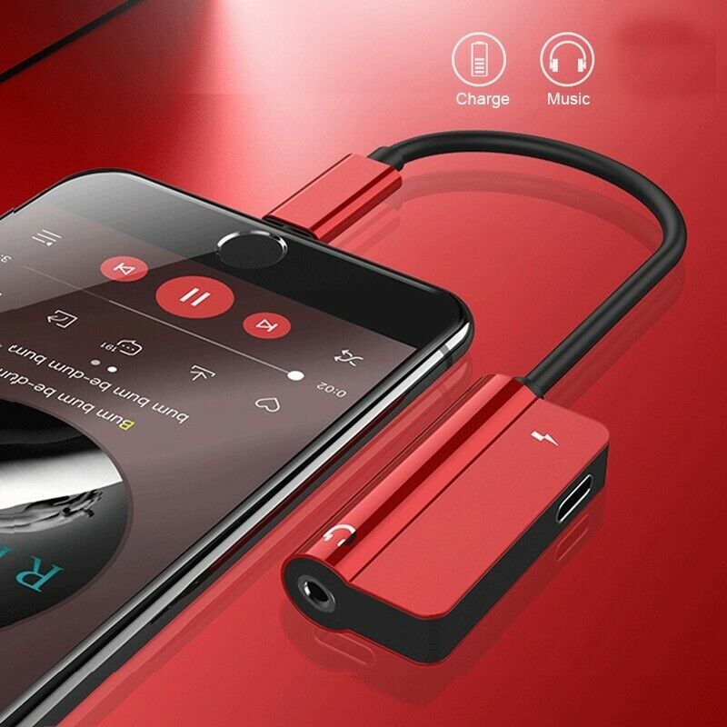 Type C Adapter to 3.5mm Headphone Aux Jack + Charging Supports Charger
