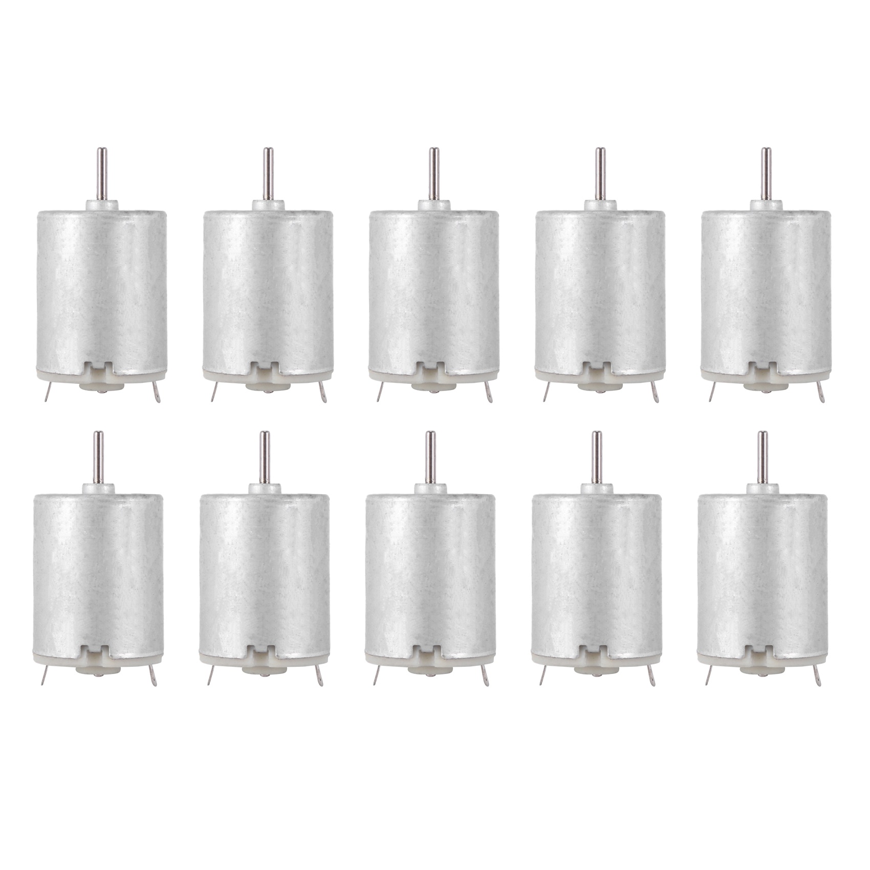 10X 8000RPM 9V 68MA High Torque Magnetic Cylindrical Mini DC Motor Silver